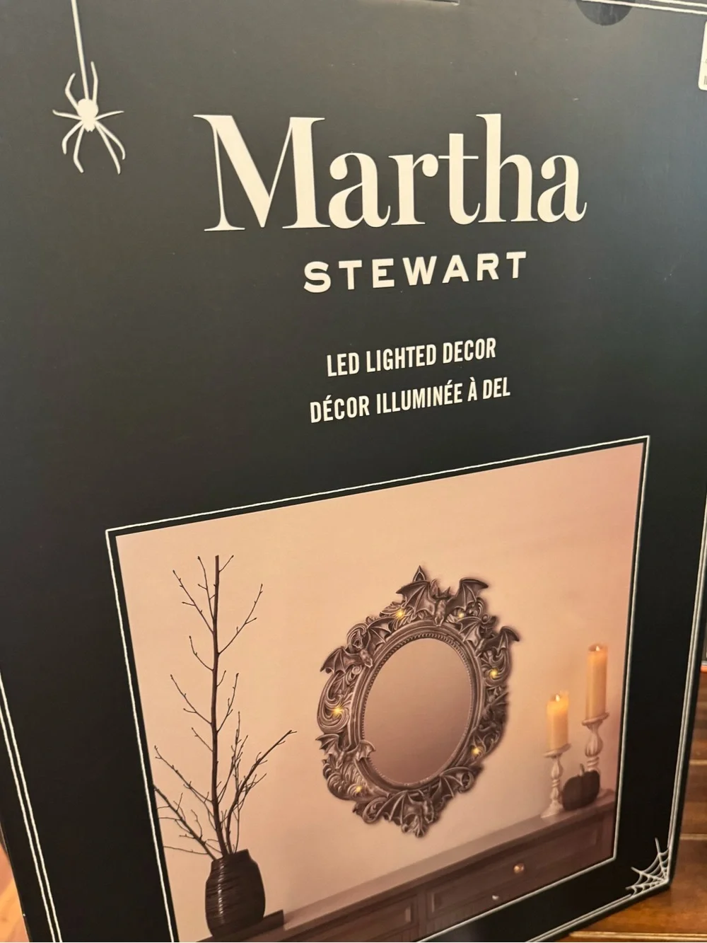 🚨Sold!🚨Martha Stewart Bat Decorative LED Wall Mirror